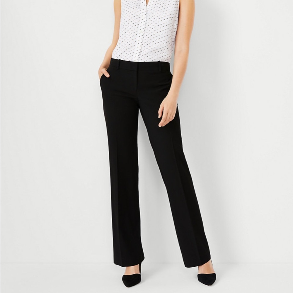 Ann Taylor Petite Signature Black Dress Pants
